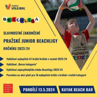 Slavnostní zakončení Pražské Junior Beachligy