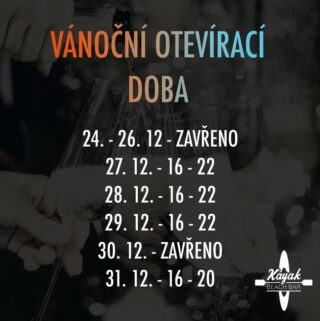 Dorazte mezi svátky – jsme tu pro Vás!